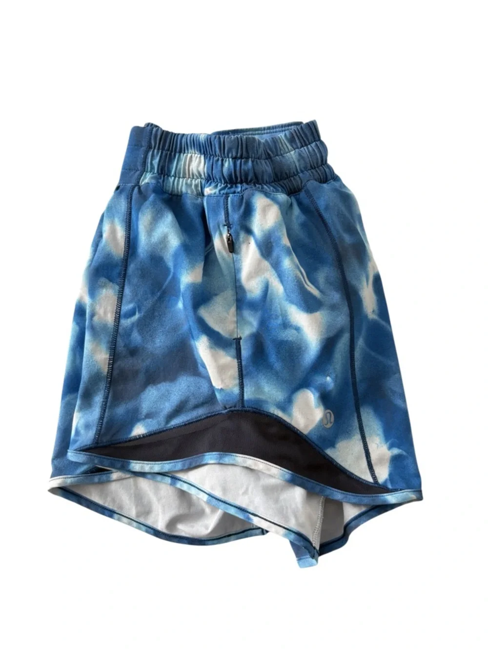 lululemon athletica Blue Tie-Dye Athletic Shorts